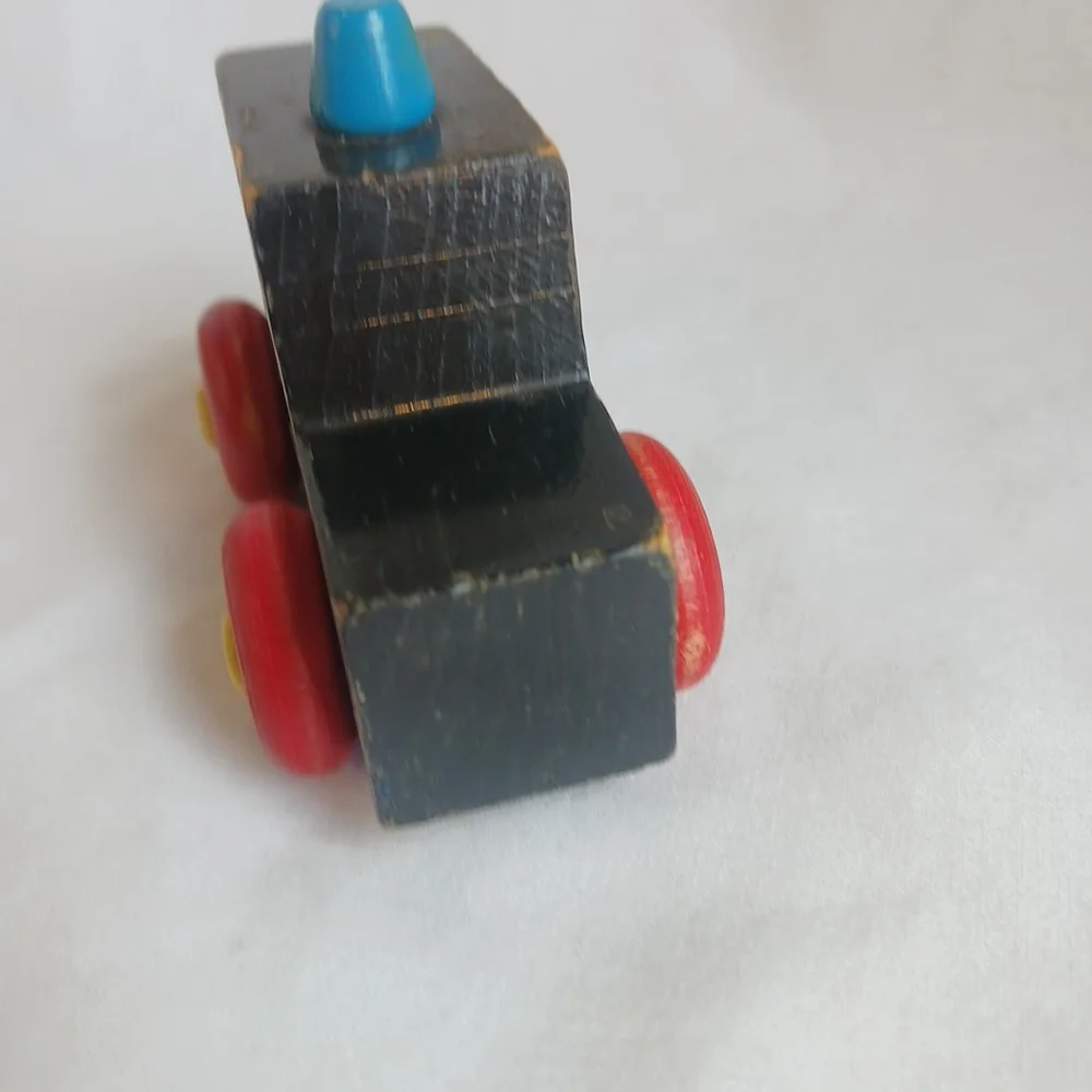 Vintage Montgomery Schoolhouse Bus Police Car Toys